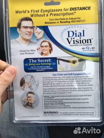 Dial Vision очки с регулированием диоптрий от -6 д