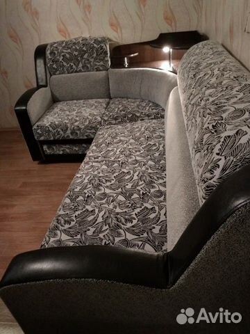 Диван угловой с баром и подсветкой