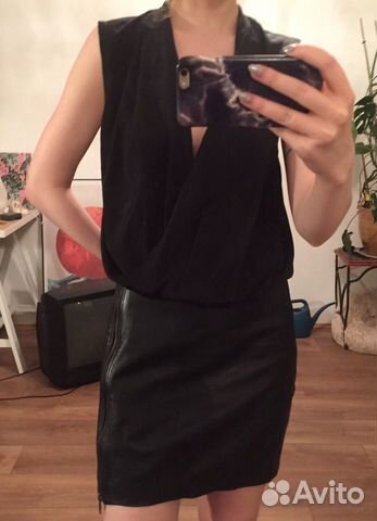 Платье кожаное gestuz