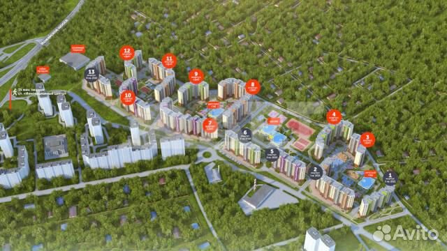 1-к квартира, 40 м², 23/25 эт.