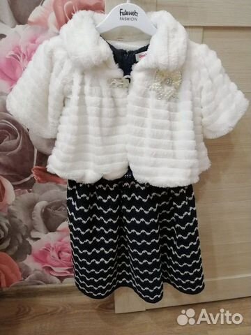 Продам платье+шубку на девочку 6-7лет. Б/у Продам платье+шубку на девочку 6-7лет. Б/у