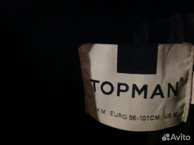 Пальто демисезонное мужское topman. Размер М Пальто демисезонное мужское topman. Размер М