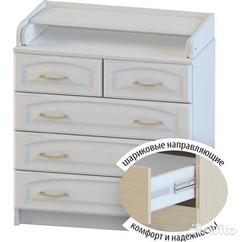 Пеленальный комод Атон М Сириус 805, пвх