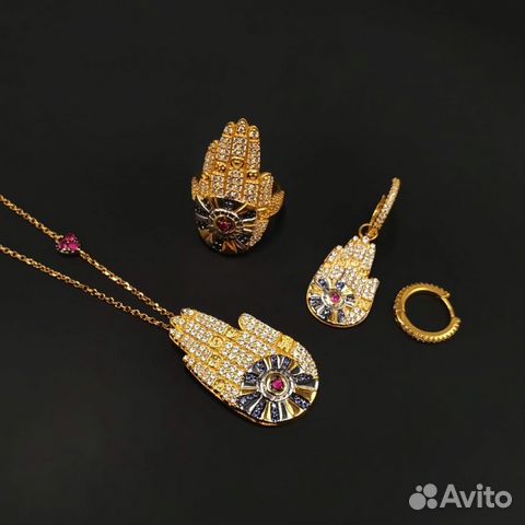 Цепь кольцо серьги apm Monaco