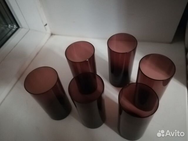 Стаканы из цветного стекла