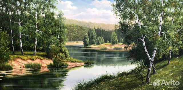 Картина, летний пейзаж Картина, летний пейзаж