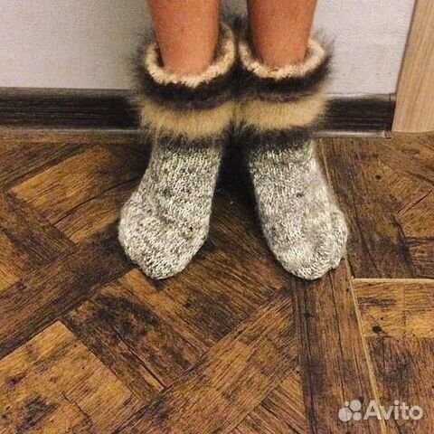 Носочки из собачьей шерсти Носочки из собачьей шерсти