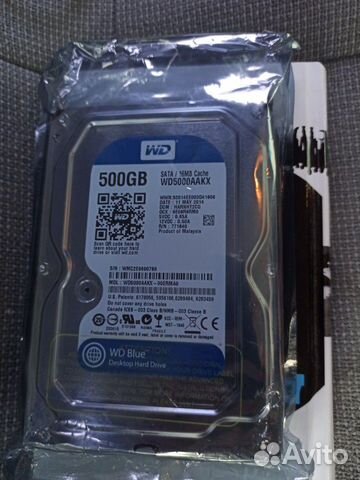 Жесткий диск wd 500 blue новый Жесткий диск wd 500 blue новый