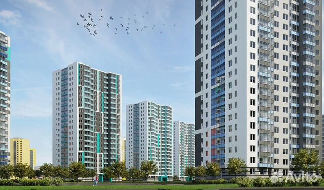 1-к квартира, 37.7 м², 1/24 эт.