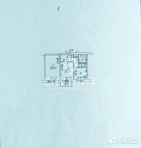 2-к квартира, 54.6 м², 6/8 эт. 2-к квартира, 54.6 м², 6/8 эт.