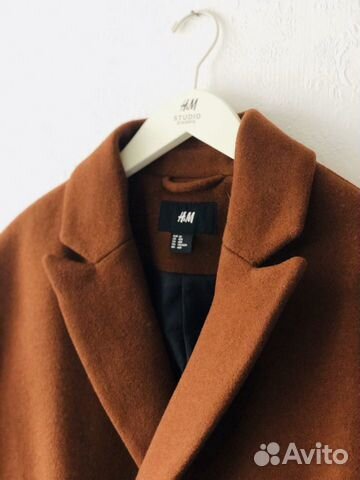 Двубортное мужское пальто H&M, новое Двубортное мужское пальто H&M, новое