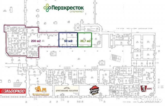 Торговое помещение, 200 м²