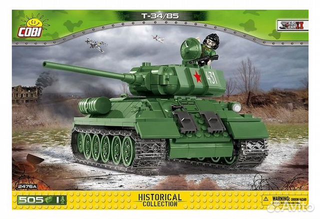 Конструктор Cobi Танк Т-34 с фигуркой танкиста