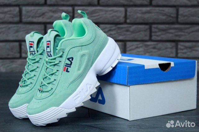 fila disruptor 2 mint green