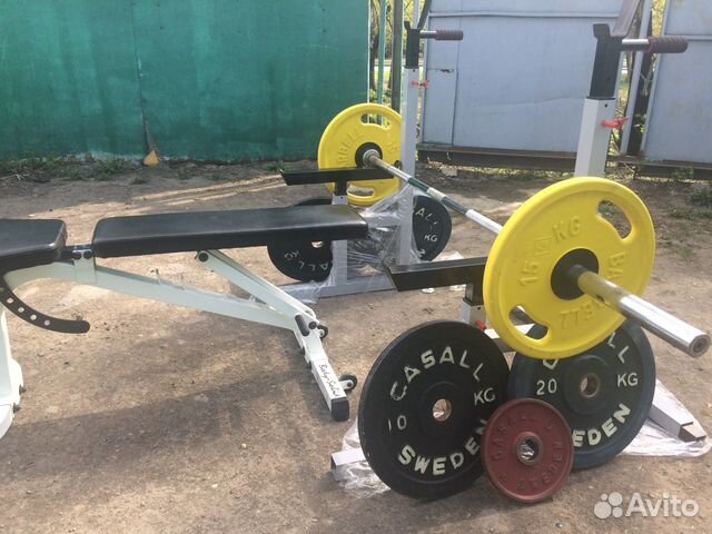 Блины.гриф.скамья.стойки