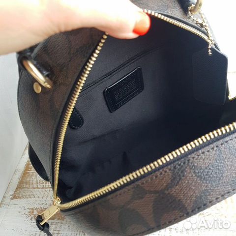 Новый женский рюкзак Coach чёрный