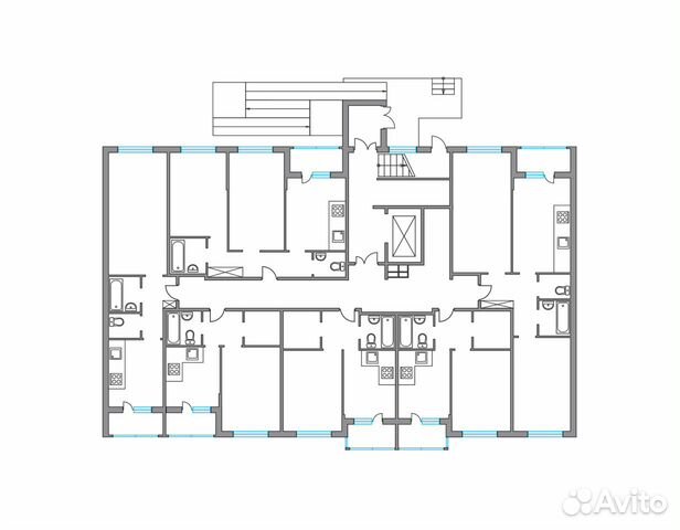 2-к квартира, 61.4 м², 1/6 эт. 2-к квартира, 61.4 м², 1/6 эт.