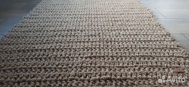 Ковер ручной работы из джута, вязаный ковер Ковер ручной работы из джута, вязаный ковер