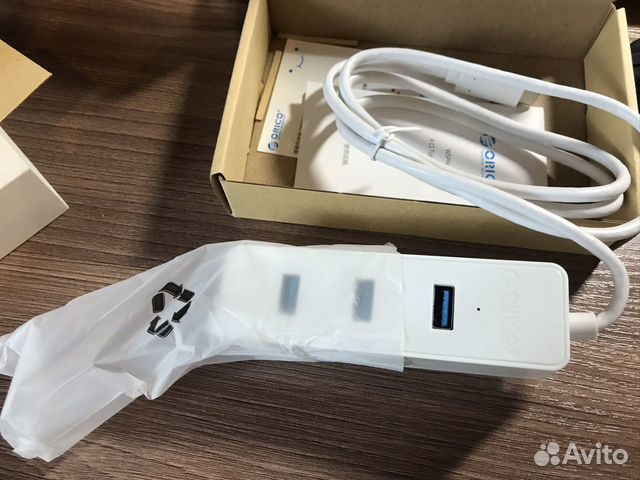 USB-концентратор orico W5PH4-C3-10, разъемов: 4