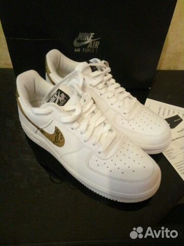 Кроссовки nike AIR force1 ivory snake