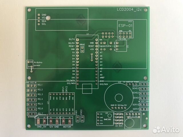 Печатная плата для умной теплицы AlexGyver Печатная плата для умной теплицы AlexGyver