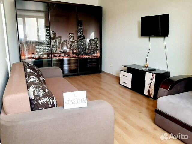 

1-к. квартира, 37 м², 2 кровати