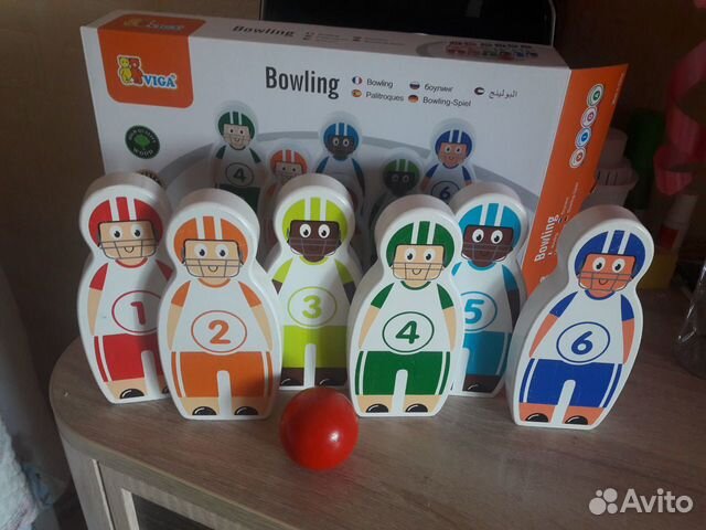 Игрушка деревянная боулинг
