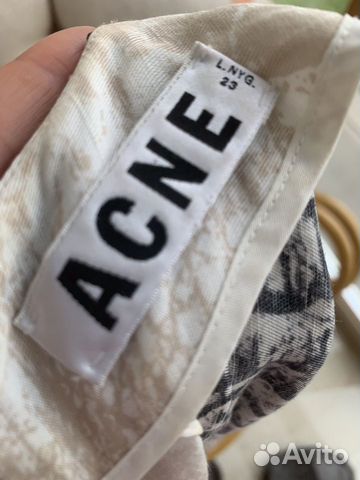 Платье Acne летнее вискоза/лён