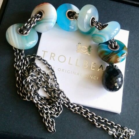 Trollbeads шарм из камня Агат Trollbeads шарм из камня Агат