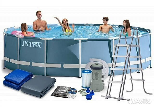 Бассейн каркасный Intex 28652 457х122см Новый