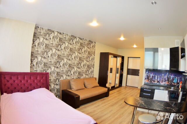 

Квартира-студия, 35 м², 2 кровати