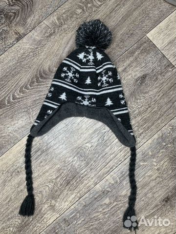 Шапка детская (новая) с помпоном 50 р-р