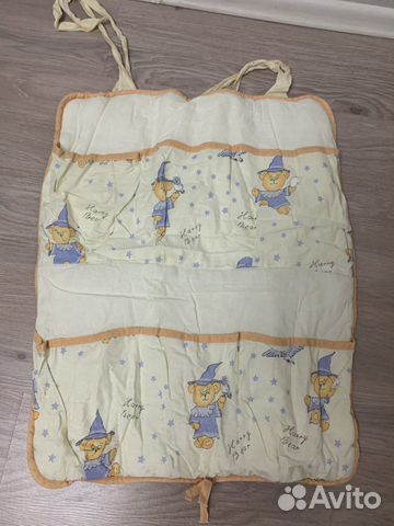 Кармашки-органайзер для детской кроватки