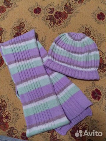 Комплект шапка, шарф