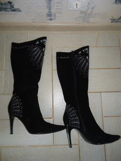 Сапоги демисезонные (замшевые)