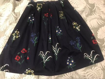 Комплект нарядный с вышивкой темно-синий