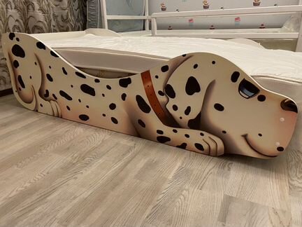 Детская кровать собачка с ортопедическим матрасом