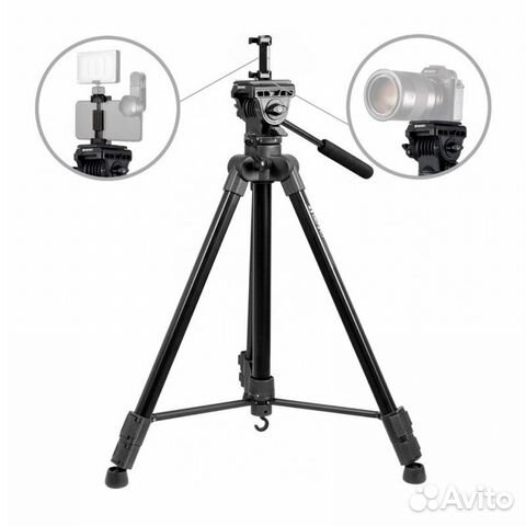 Benro T980EX+MH2N штатив c видеоголовой и держателем для смартфона