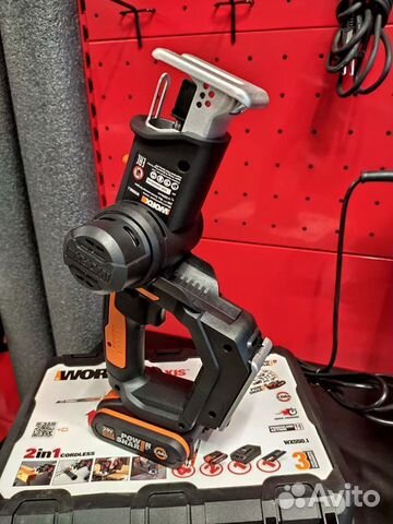 Лобзик аккумуляторный-сабельная пила worx WX550.1