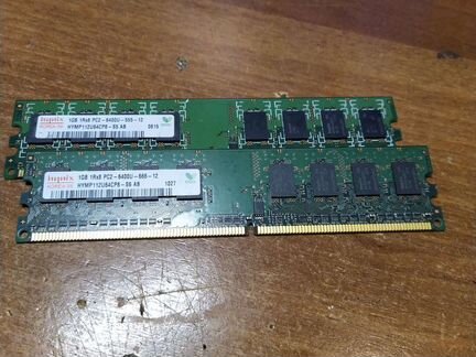 Оперативная память 1гб 1Rx8 PC2-6400U-555-12