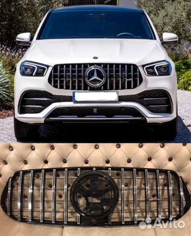 Решётка радиатора хром на GLE 167