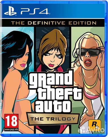 PS4 диск GTA / Grand Theft Auto: The Trilogy,новый