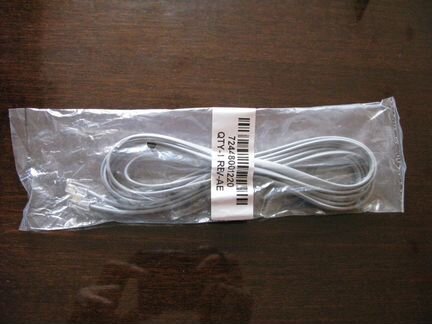 Кабель новый для стационарных телефонов, 2.25м