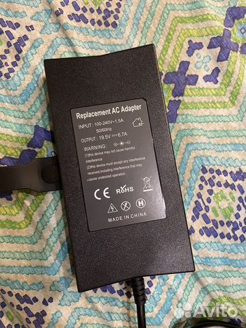 Новый блок питания ноутбук dell дэл 19.5в 6.7а