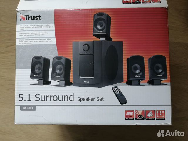 Акустика для компьютера Trust 5.1 новая