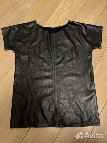 Кожаная футболка Gucci оригинал