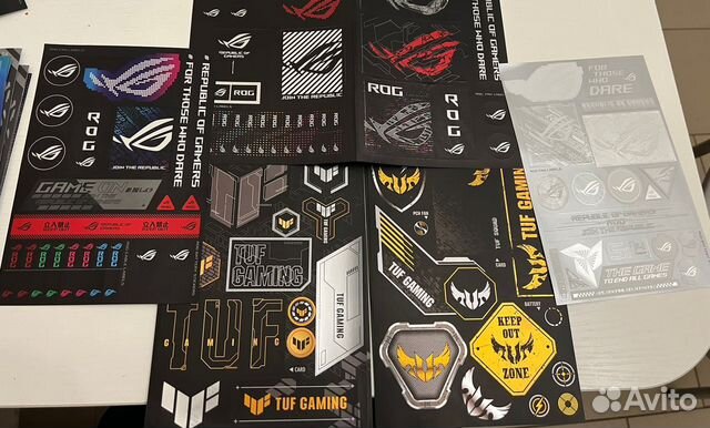 Наклейки Asus Rog / брелки