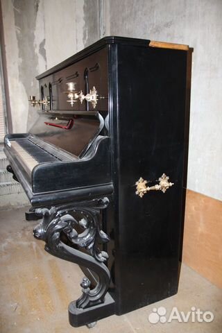 Пианино Julius Bluthner 1876 г. №13418 антиквариат