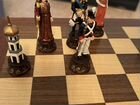 Шахматы ручной работы новые « русские и турки»