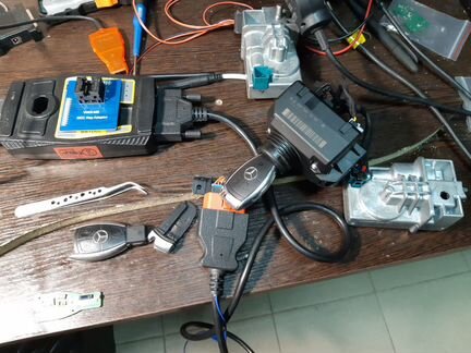 Блокиратор руля Mercedes, ключ